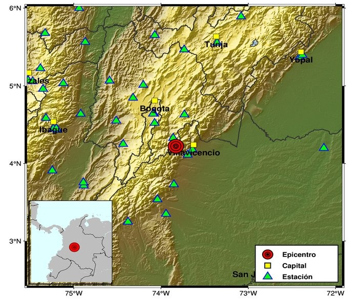 ¿Sintió el temblor? Sismo de magnitud 4.0 sacudió a Villavicencio