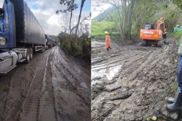 Anuncian bloqueo en la vía al Llano por obras inconclusas entre Cáqueza y Ubaque