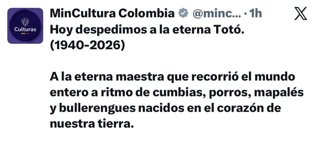 Totó la Momposina: adiós a una leyenda del folclor colombiano 2 Totó la Momposina: adiós a una leyenda del folclor colombiano 2
