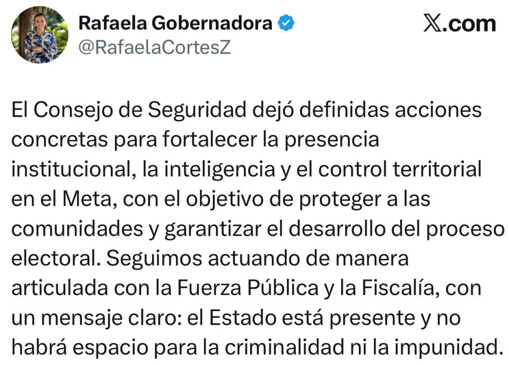 Elecciones en el Meta avanzan bajo alertas por violencia, amenazas y control social 2