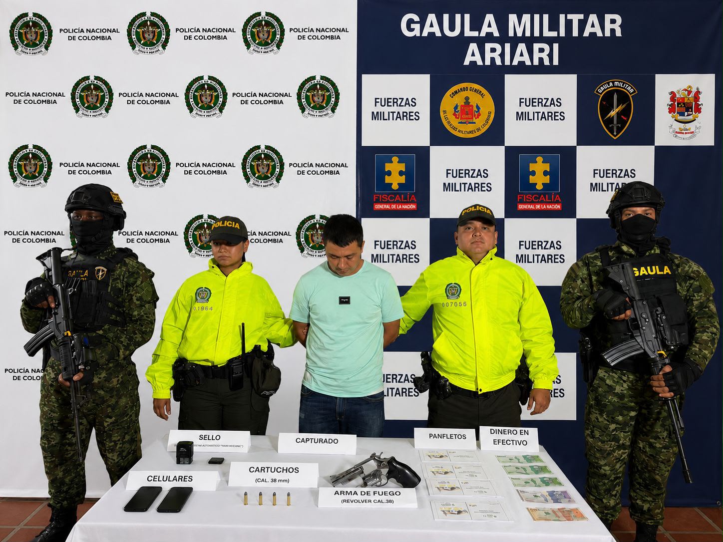 Capturan en Puerto Lleras a presunto segundo cabecilla del frente ilegal “Iván Merchán” de la Segunda Marquetalia
