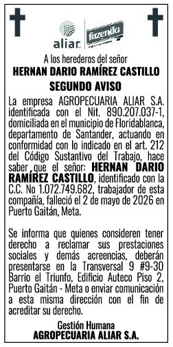 Hernan Ramirez - EDICTO 1