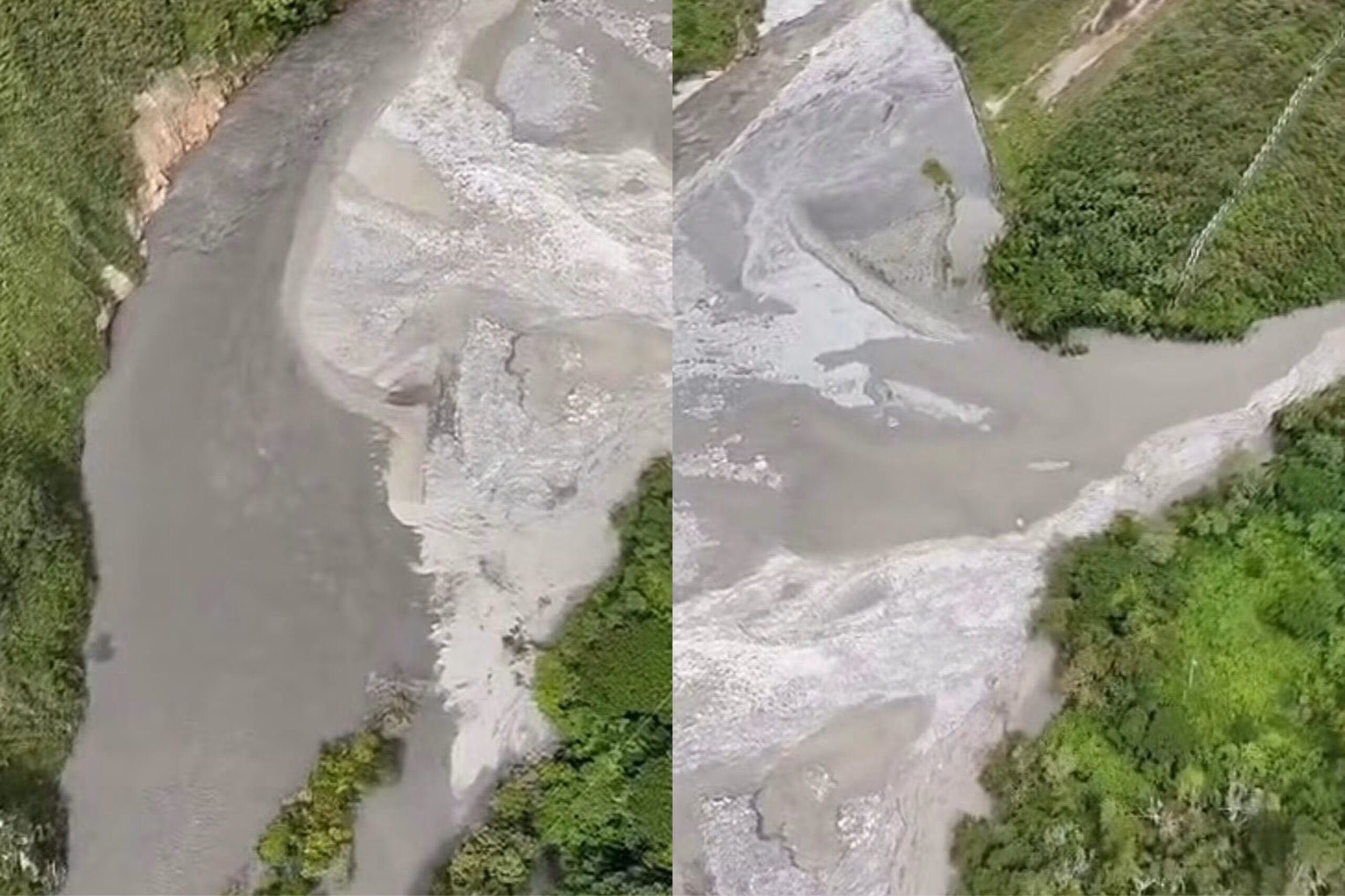 Autoridades monitorean riesgo de creciente en el río Guayuriba tras deslizamiento en Quetame 1