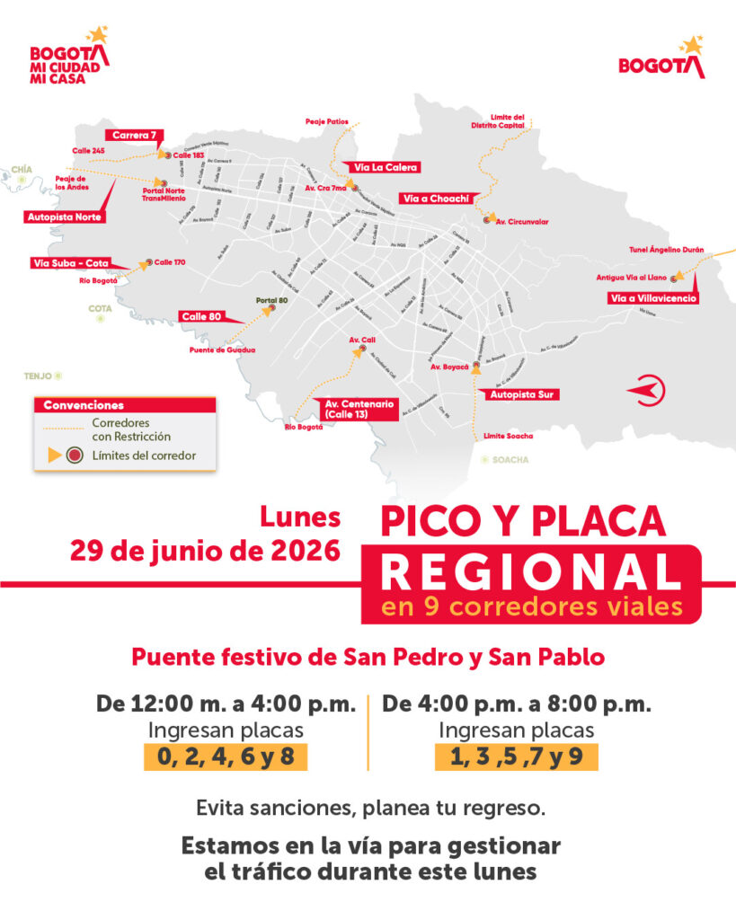 Vía Bogotá-Villavicencio: conozca los horarios del reversible y del Pico y Placa Regional 2