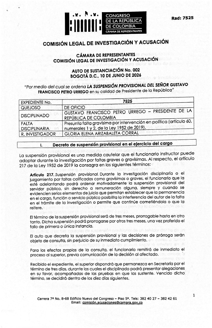 ¿Puede Petro ser suspendido de su cargo? Esto es lo que se sabe 2
