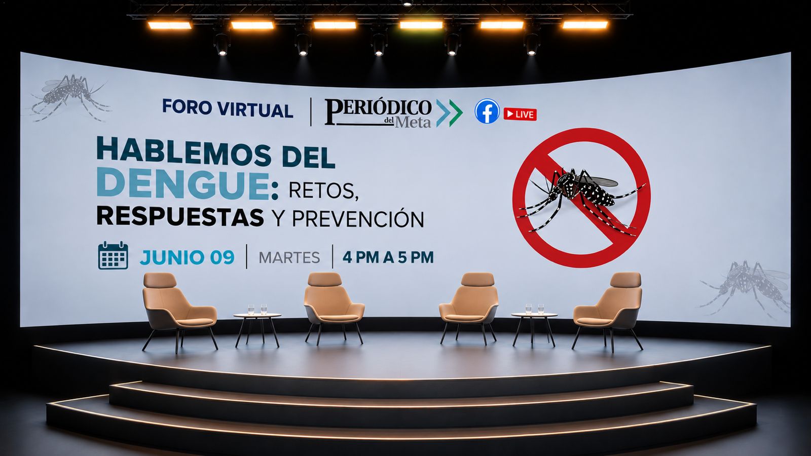 Periódico del Meta realizará foro virtual sobre los retos, respuestas y prevención del dengue