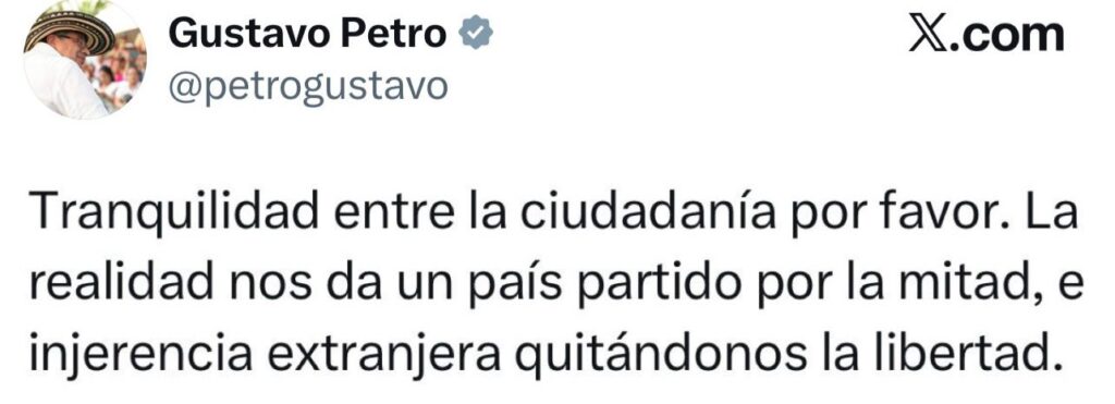 Petro pide esperar escrutinios y llama a la calma 2