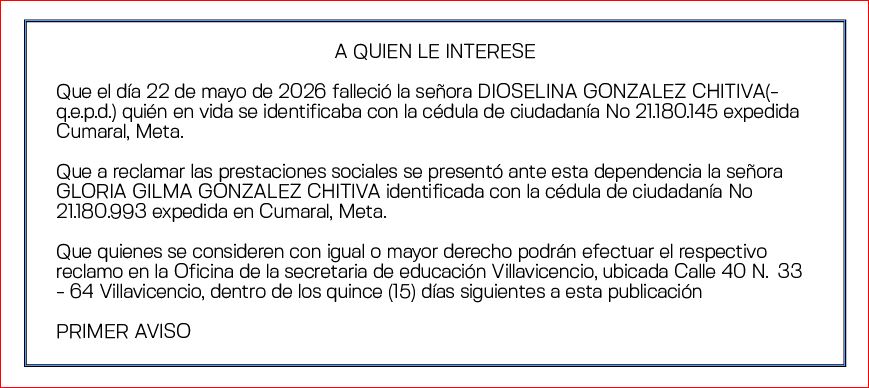 EDICTO DIOSELINA GONZALEZ 1