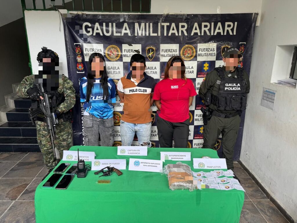 Caen señalados miembros de la estructura Ever Castro vinculados a extorsión y tráfico de explosivos