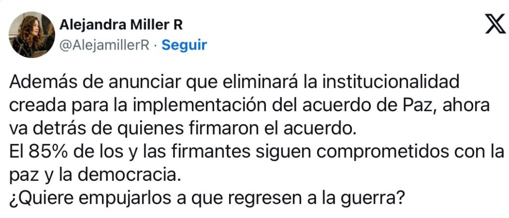 De la Espriella desata debate por cambios en la política de paz 3 De la Espriella desata debate por cambios en la política de paz 3