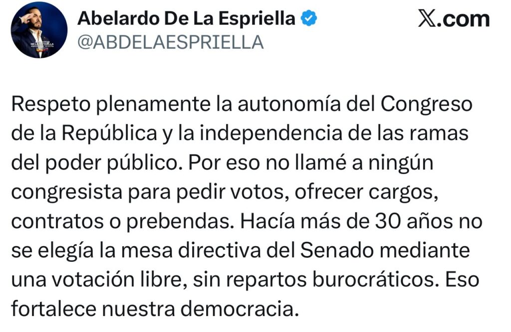 El Congreso marcó distancia del nuevo Gobierno: la elección de las mesas directivas reconfigura el mapa político 2