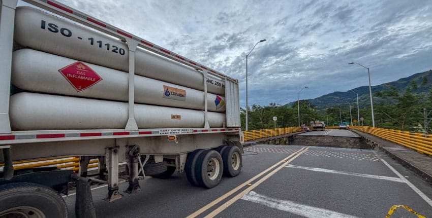 Restablecen el servicio de gas en El Dorado y El Castillo tras contingencia del puente La Amistad