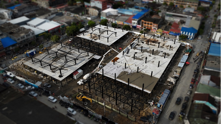 Avanza la construcción de la nueva plaza de mercado de Acacías: la obra ya supera el 56 % de ejecución