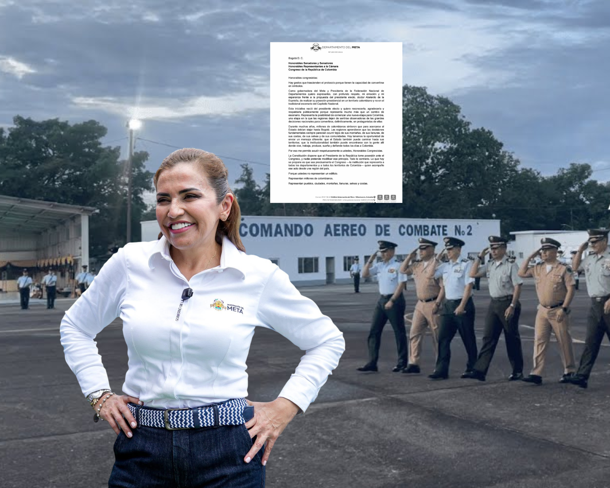 La gobernadora del Meta propuso que la posesión presidencial sea en Apiay ¿Usted qué opina? 1
