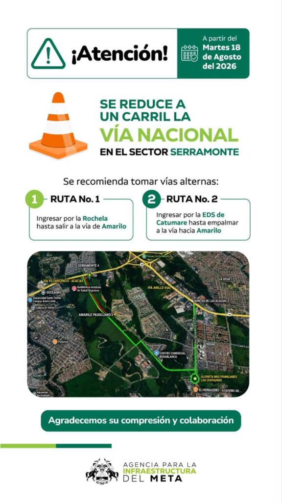 Desde hoy, reducción a un carril en la vía entre Porfía y Fundadores: conozca los cambios 2