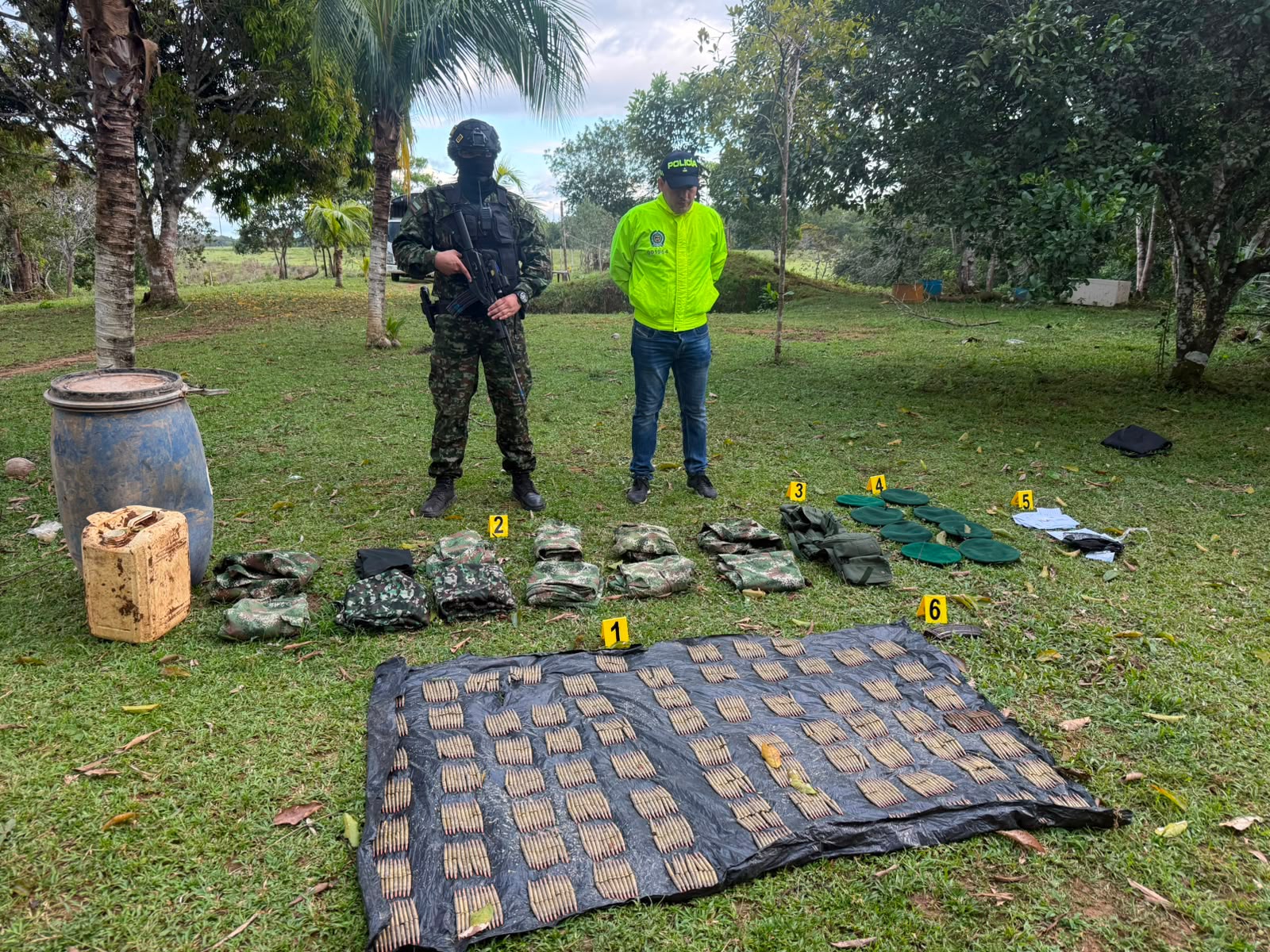 Hallan depósito con munición y material de guerra de disidencias en Puerto Lleras, Meta 1