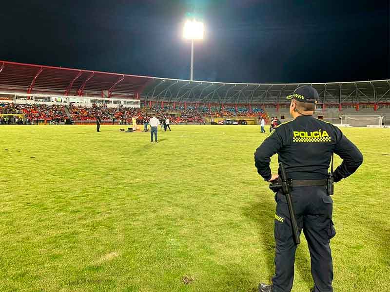 Incidentes aislados marcaron el dispositivo de seguridad del Llaneros vs. Nacional