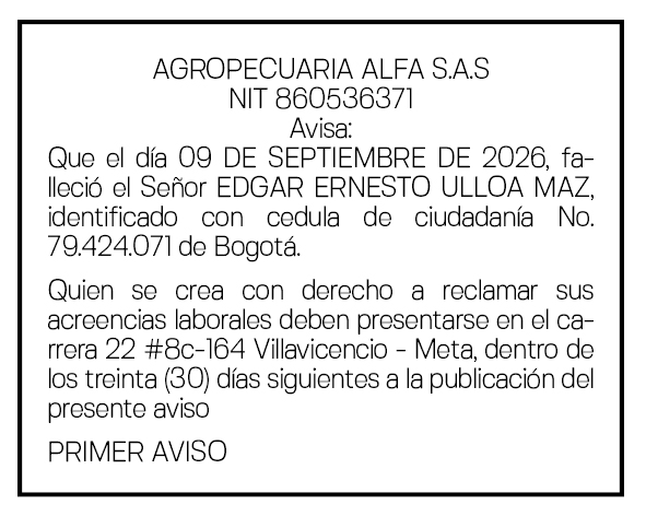 AGROPECUARIA ALFA - EDGAR ERNESTO ULLOA 1