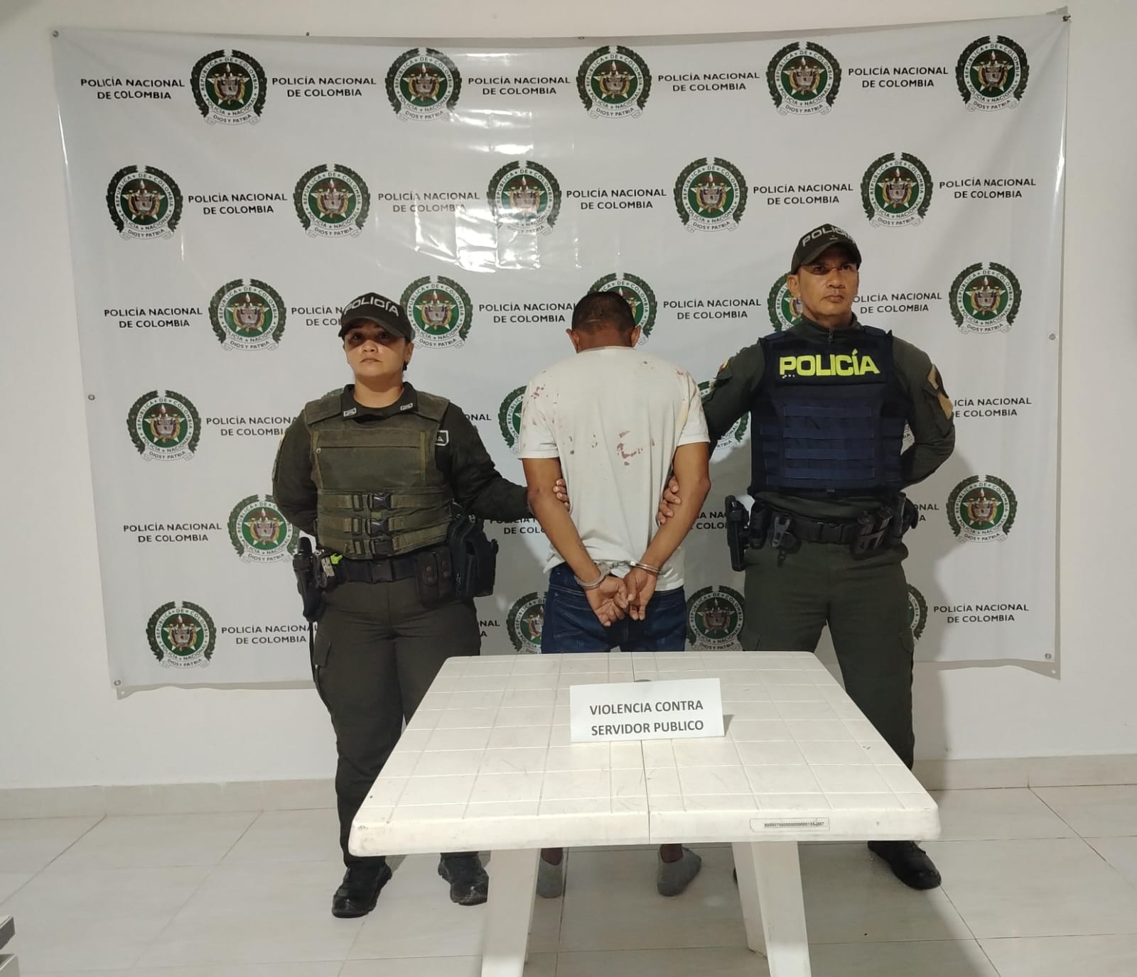 Capturan a hombre por agredir con una piedra a un policía en San Carlos de Guaroa 1