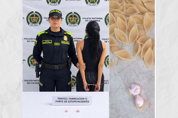 Capturados por tráfico de drogas en Villavicencio; una mujer intentó ingresar tusi oculto en conchas de pasta