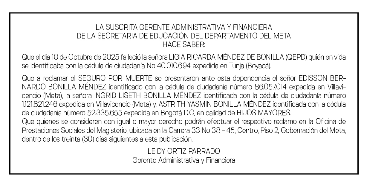 RICARDA MENDEZ - SECRETARIA DE EDUCACION DEL META 1