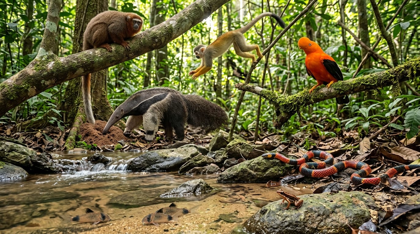 ¿Oso palmero, mono zocay o gallito de roca? Elija la imagen del SIMAP Villavicencio