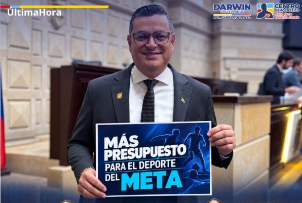 Darwin Castellanos anuncia 2.370 Millones adicionales para el deporte del Meta en 2027