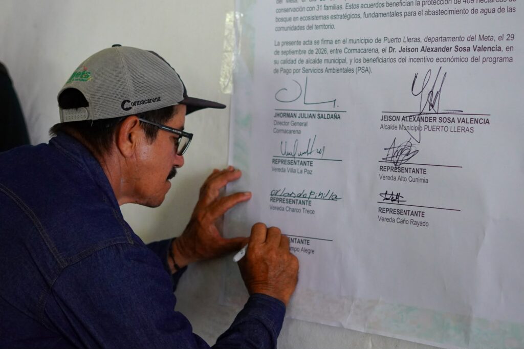 Campesinos del Meta recibirán pagos por proteger el bosque y las fuentes de agua